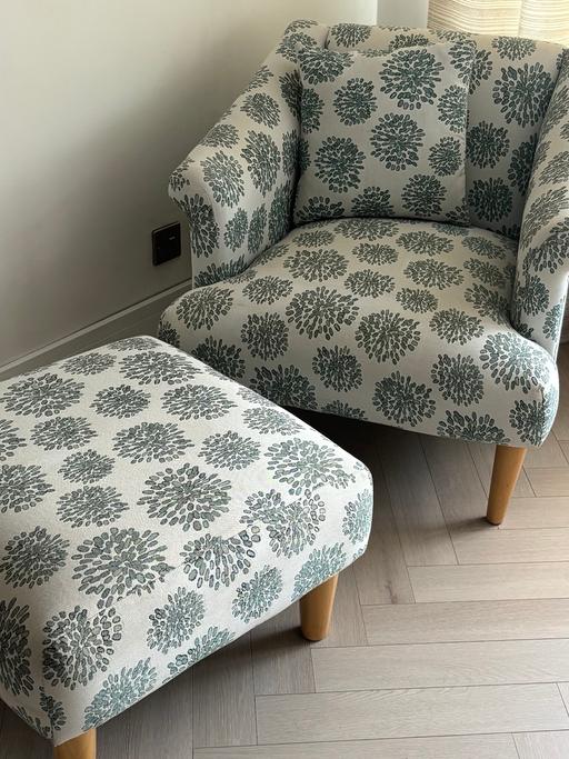  — Chair and  footstool