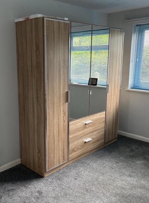  — Marl 4 door combo wardrobe in Sonoma Oak -