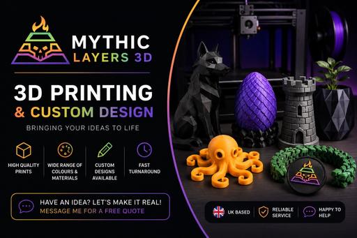  — Custom 3D Printing Service