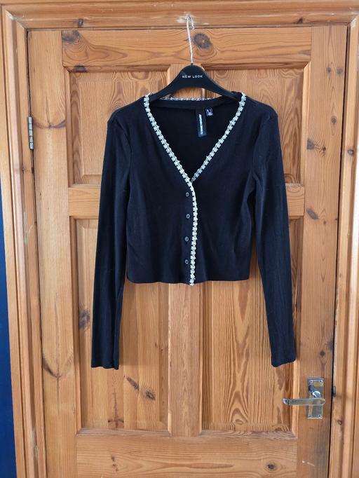  — Vero Moda Black Thin Button Cardigan!