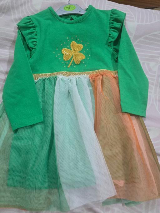 — NEW 18-24 months baby girls shamrock dress