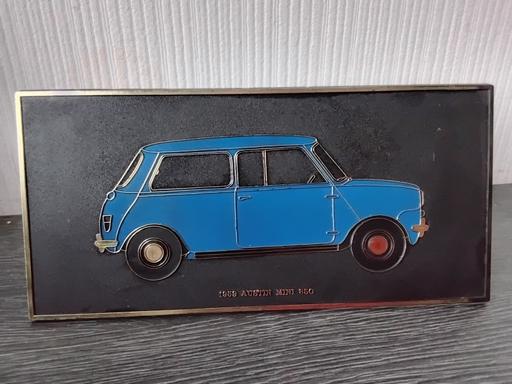  — mini car unipart leyland cars desk plaque