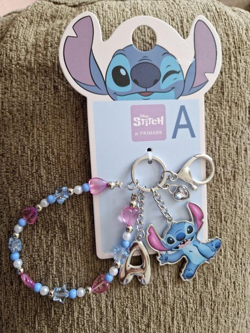  — bn Disney Stitch A initial bagcharm keyring