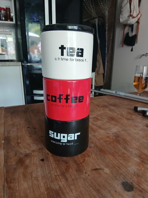 — tea coffee and sugar jars