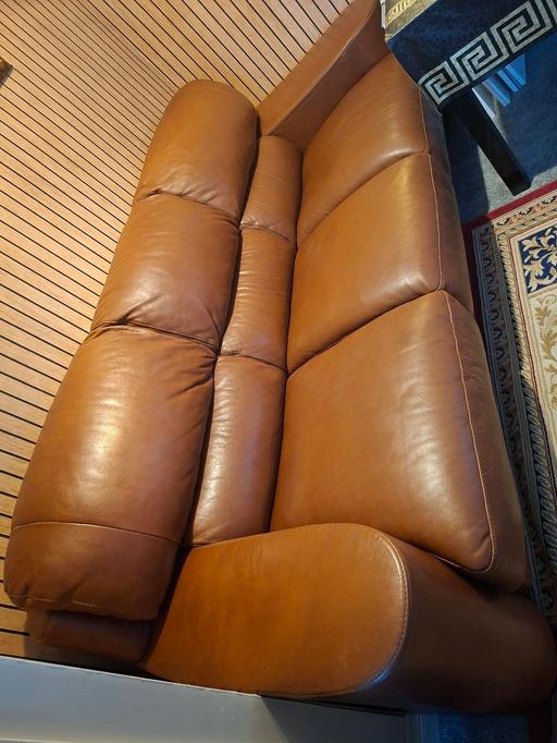  — leather large sofa