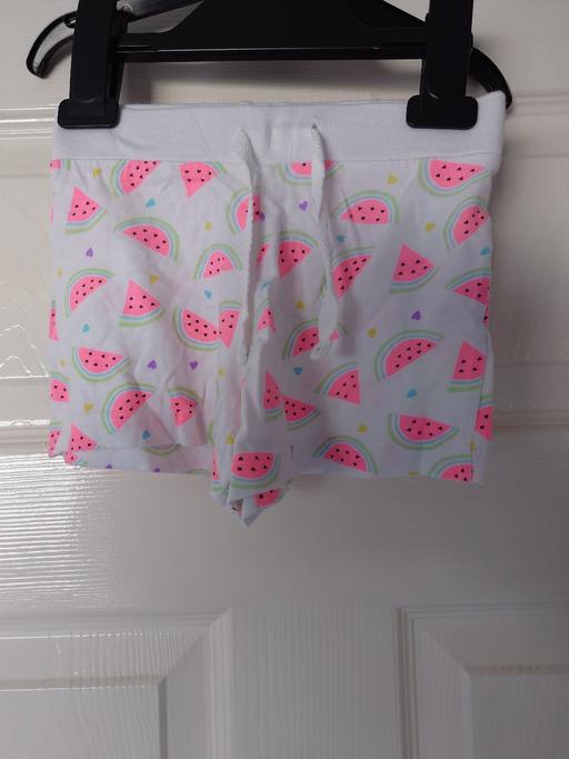  — Girls watermelon shorts size 3-4 years