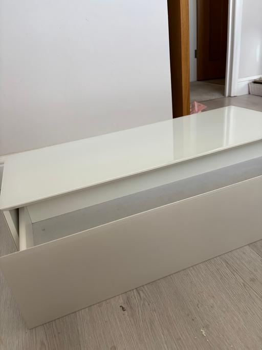  — Glass floating dressing table drawer