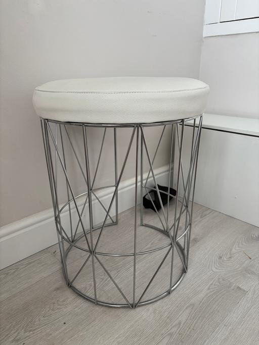  — White stool