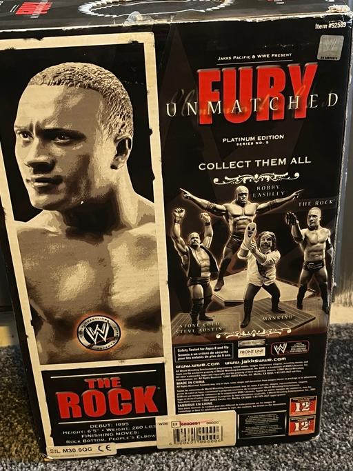  — WWE the rock figure