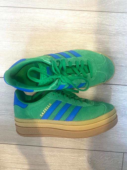  — Adidas bold gazelles (read caption)