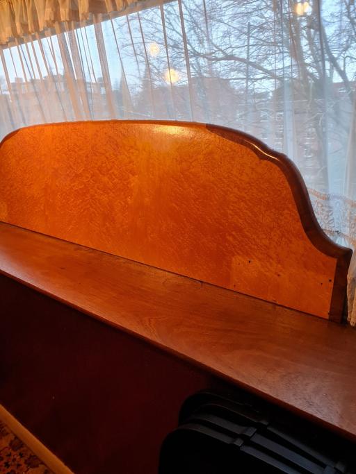  — ART DECO BIRDS EYE MAPLE 7FT HEADBOARD