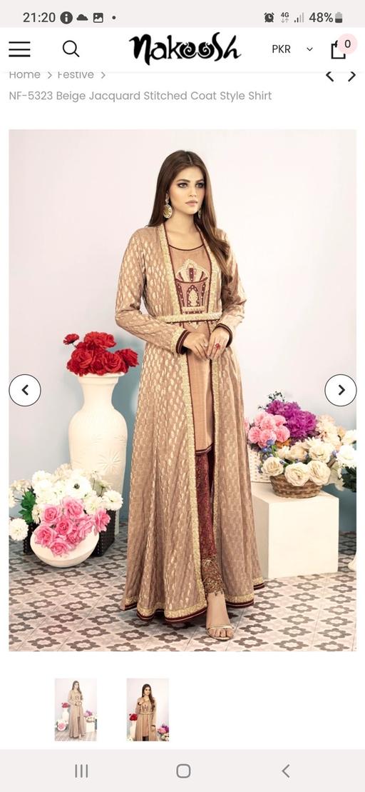  — Pakistani designer outfit by nakoosh size L