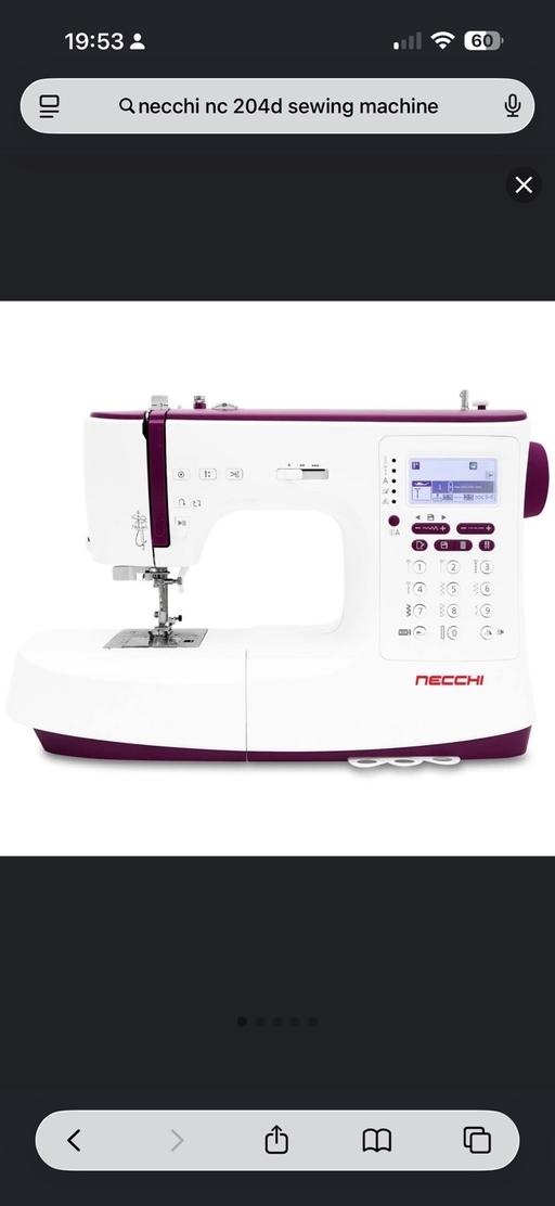  — Sewing machine necchi