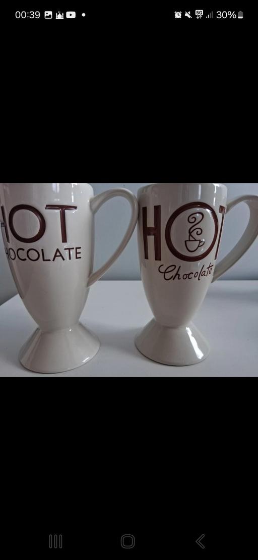  — 2 x Whittard of Chelsea Footed Hot Chocolate