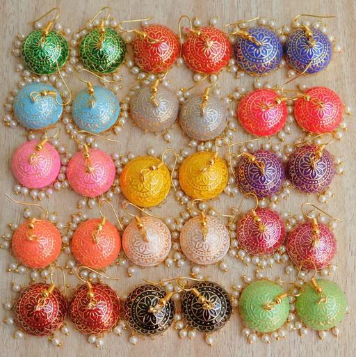  — 20 pairs jhumka earrings