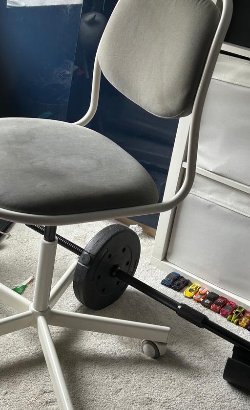  — Swivel metal Ikea chair