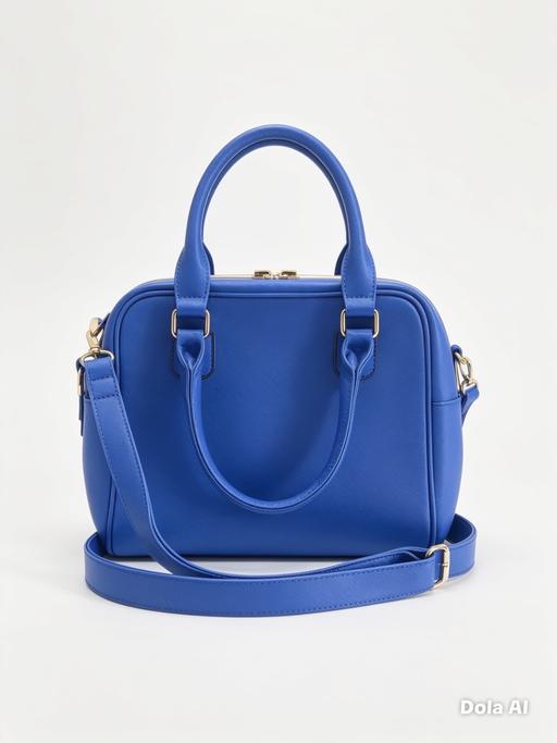  — Brand new royal blue structured handbag