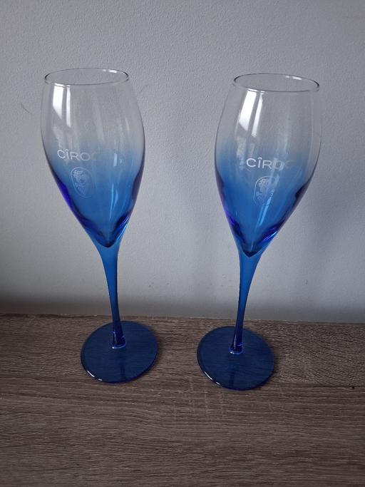 — Set of Cîroc Branded Champagne Flutes.