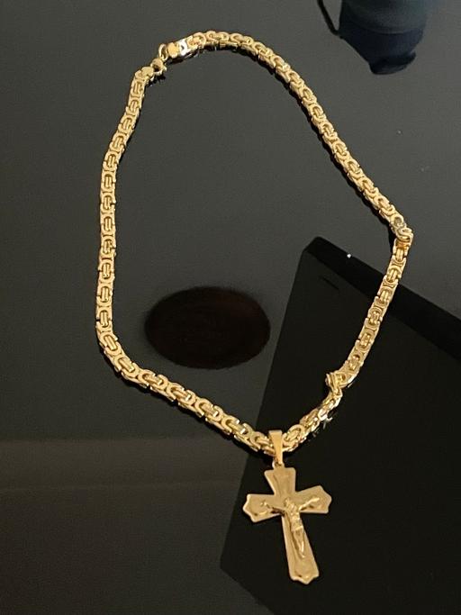  — Gold plated 24 inch men’s thick belcher chain