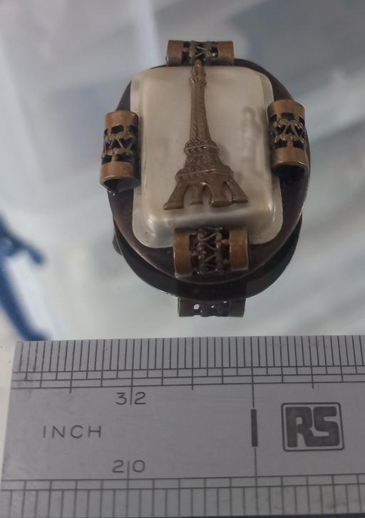  — Antique French souvenir Eiffel Tower brooch
