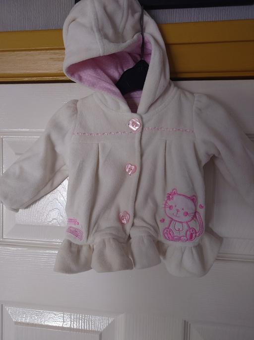  — Baby girls white jacket size 0-3 months