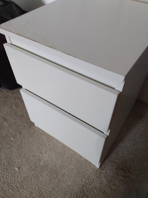  — white bedside table