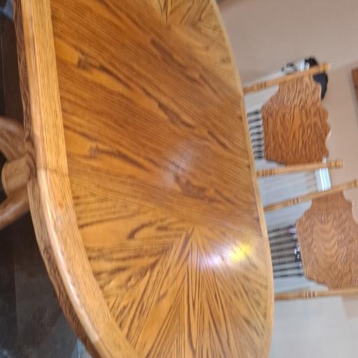  — dining table and 6 chairs