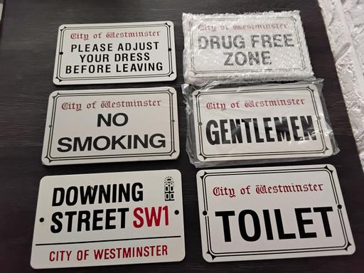  — Westminster metal street sign new man cave