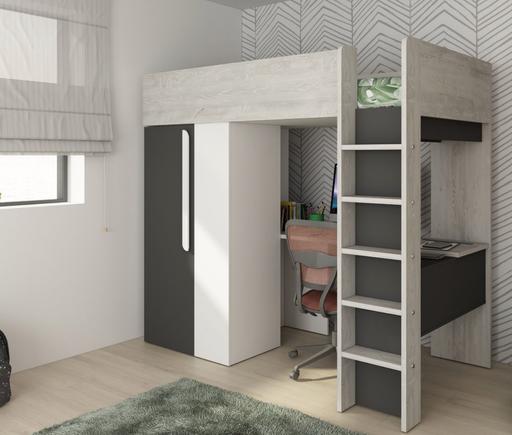  — Child high-sleeper cabin bed/desk/wardrobe