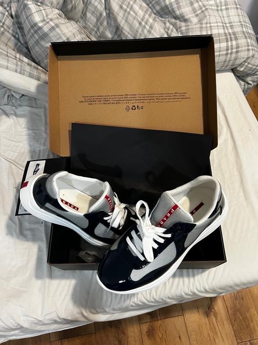  — prada america cups navy blue
