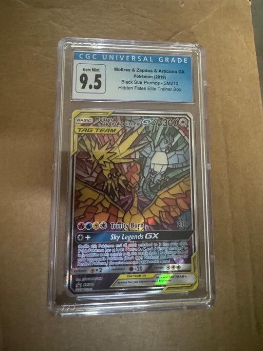  — SM210 Moltres & Zapdos & Articuno GX CGC 9.5