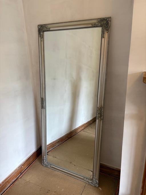  — French chic silver mirror - open to offers