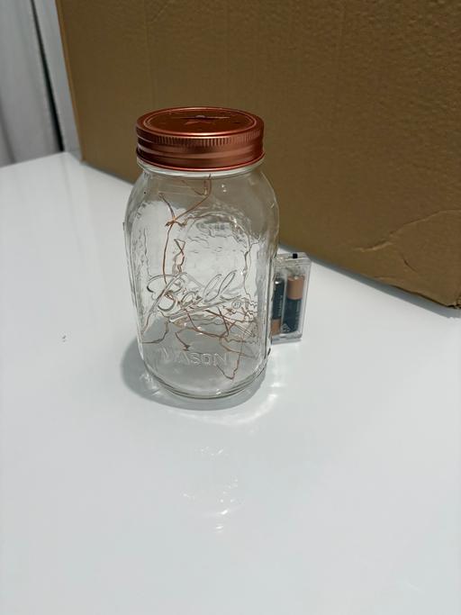  — Custom ball mason fairy light jar ornament