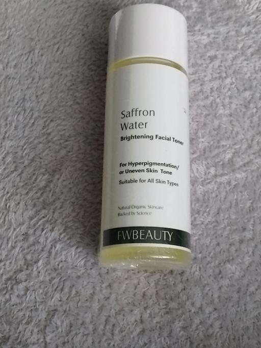  — facial toner saffron water