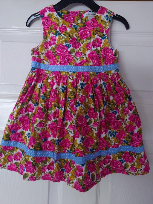  — Girls pink floral dress size 18-24 months