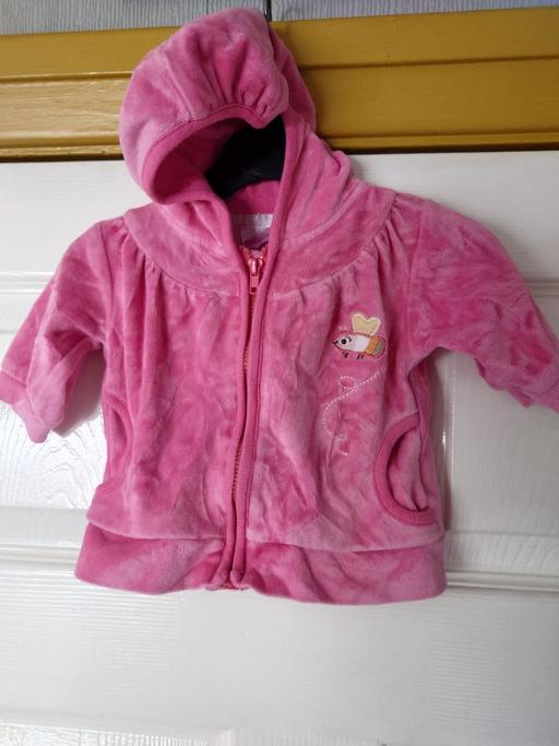  — Baby girls pink hoody size 0-3 months