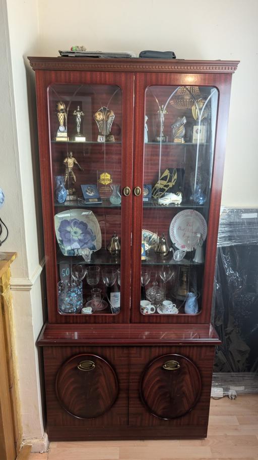  — Wooden Display Cabinet - Glass Front -£50 ONO