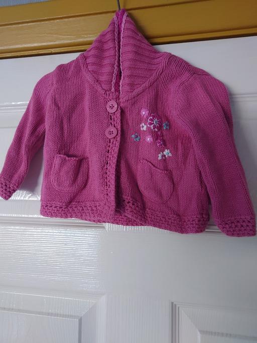  — Baby girls pink cardigan size 0-3 years