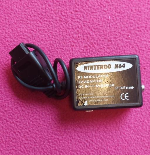  — nintendo 64 console RF modulator TV adaptor F