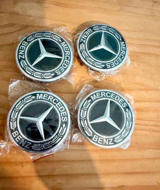  — Mercedes-Benz 75mm Set of 4 Wheel Centre Caps