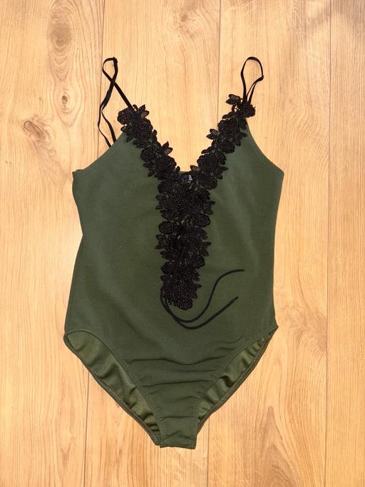 Khaki Floral Bodysuit