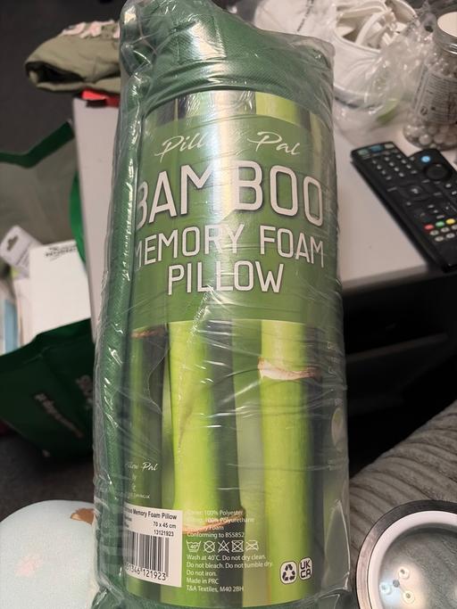  — Bamboo memory foam pillow
