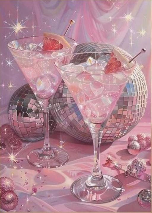  — New Glitz Drinks Canvass Picture 50 x 70 CM