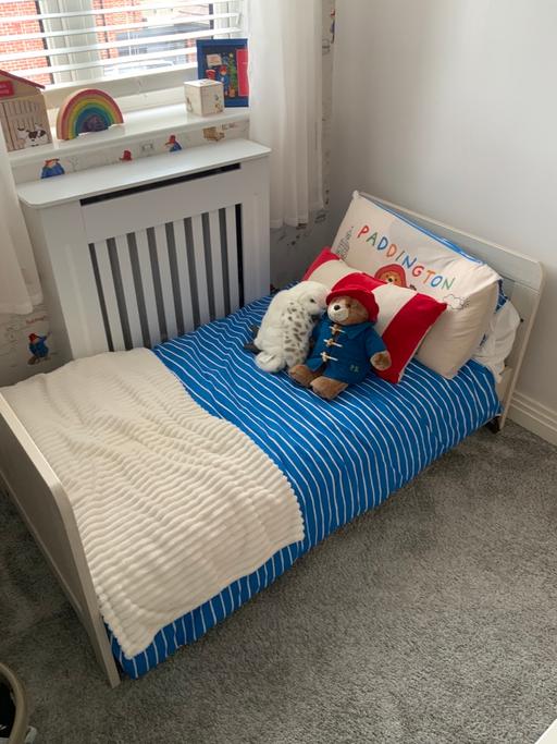  — Toddler bed with  new mattress mamas&papa 