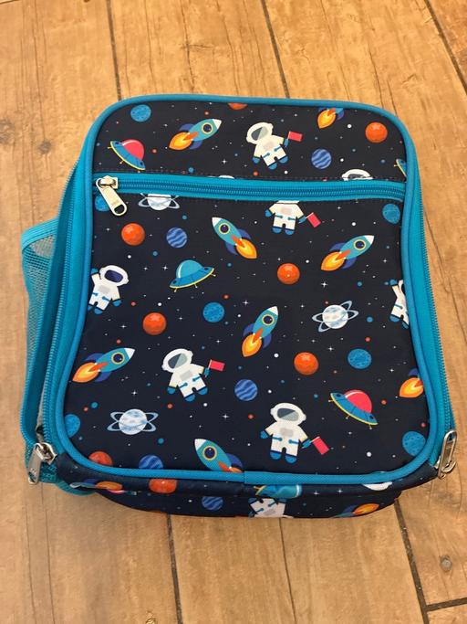  — Space themed lunch bag with bottle holder