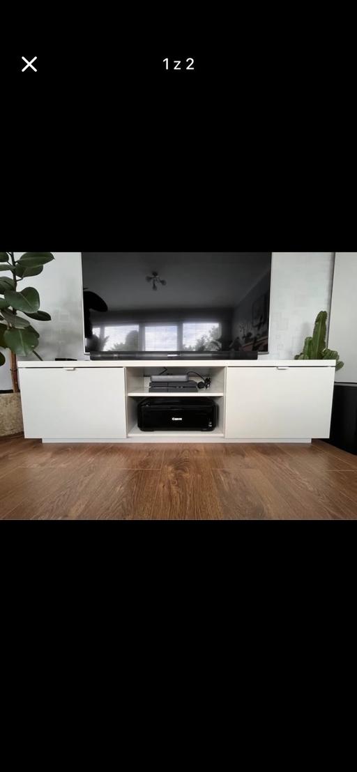  — IKEA TV Unit White Glossy