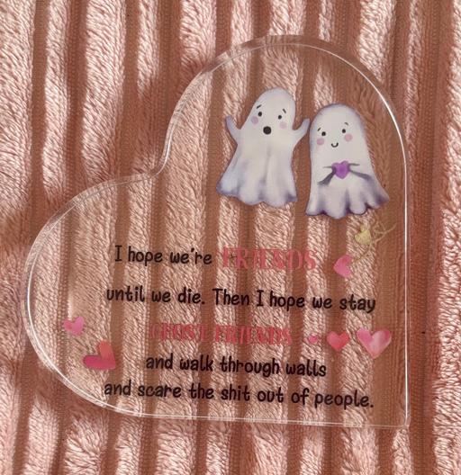  — Like New Heart Acrylic Free Standing Plaque