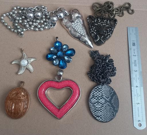  — 12 huge jewellery statement pendants
