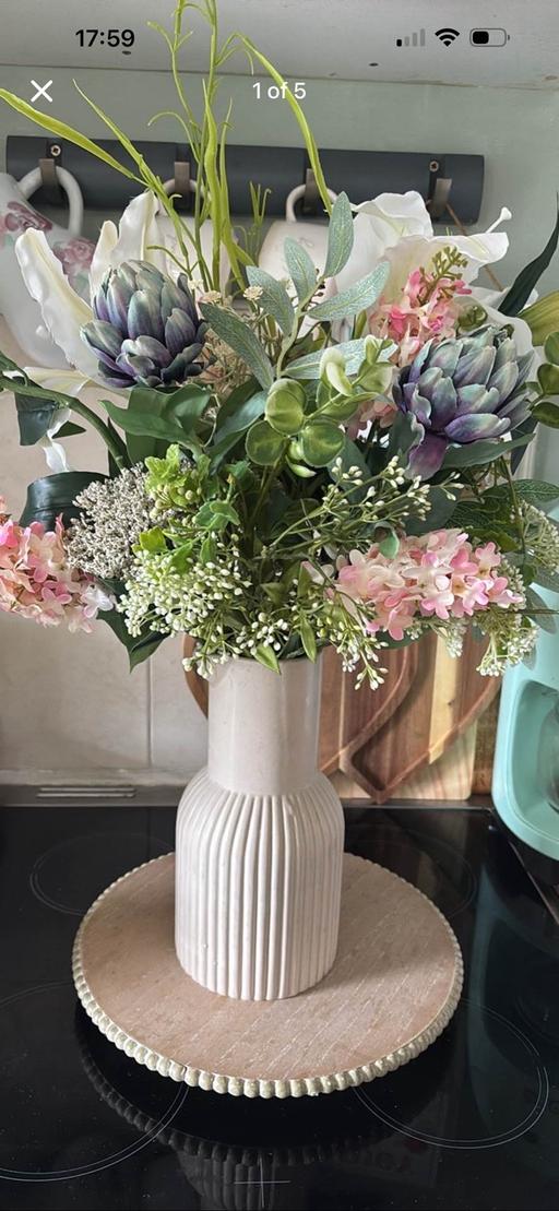  — Large vase of Homesense flowers