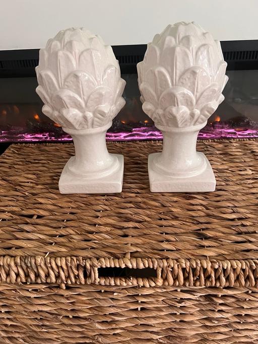  — A Pair of Artichoke ornaments